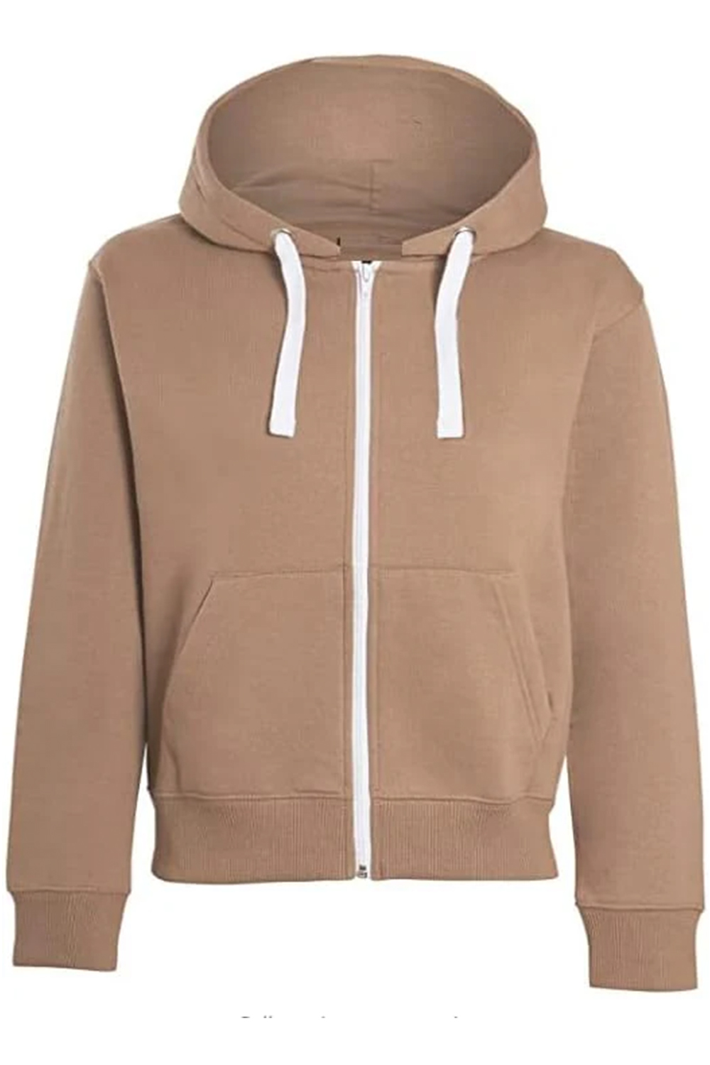 Unisex Boys Girls Plain Zip Hooded Sweatshirt Top Back to School UK Size 7-13 Years stone