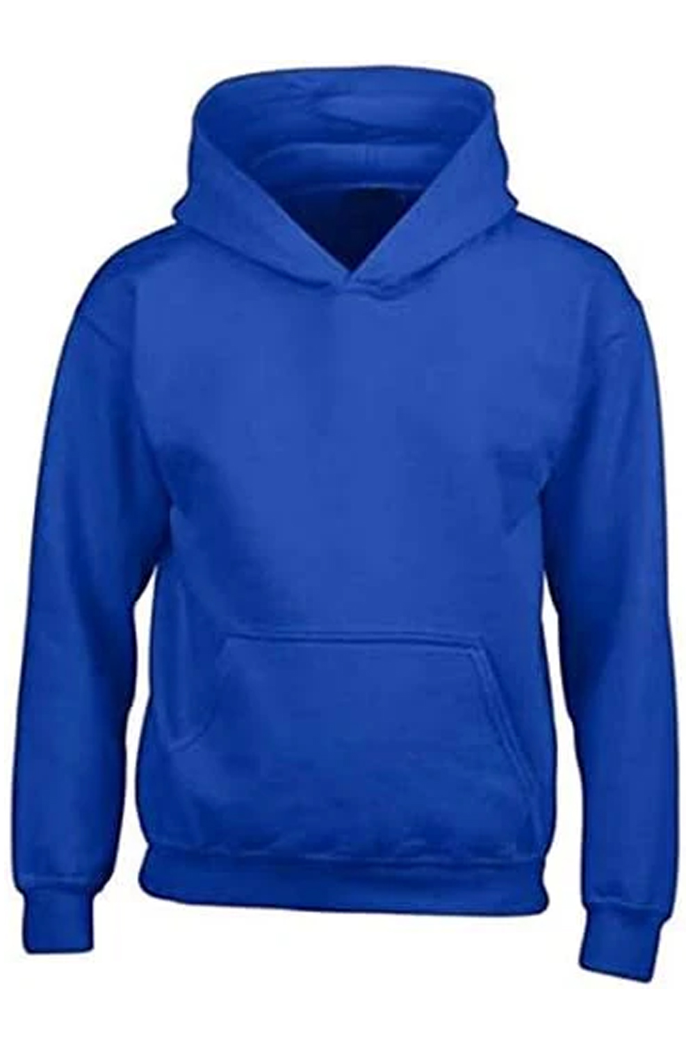 Unisex Girls Boys Hooded Sweat Shirt Tops Plain Hooded Jumpers UK Size 5 to 13 Years Royal Blue