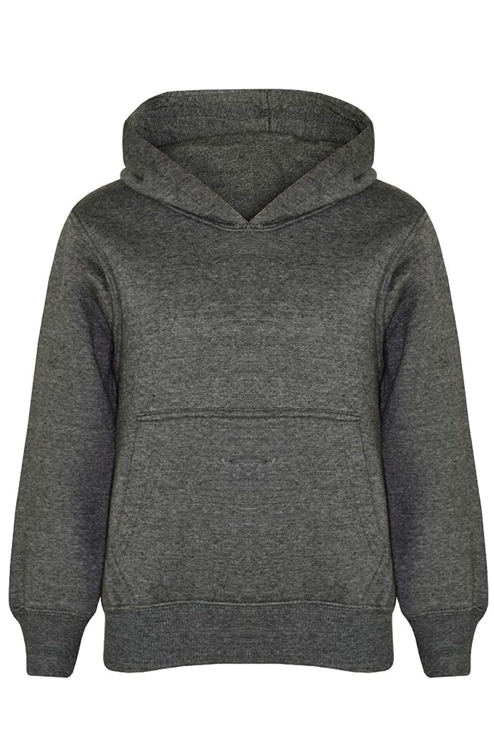 Unisex Girls Boys Hooded Sweat Shirt Tops Plain Hooded Jumpers UK Size 5 to 13 Years stone