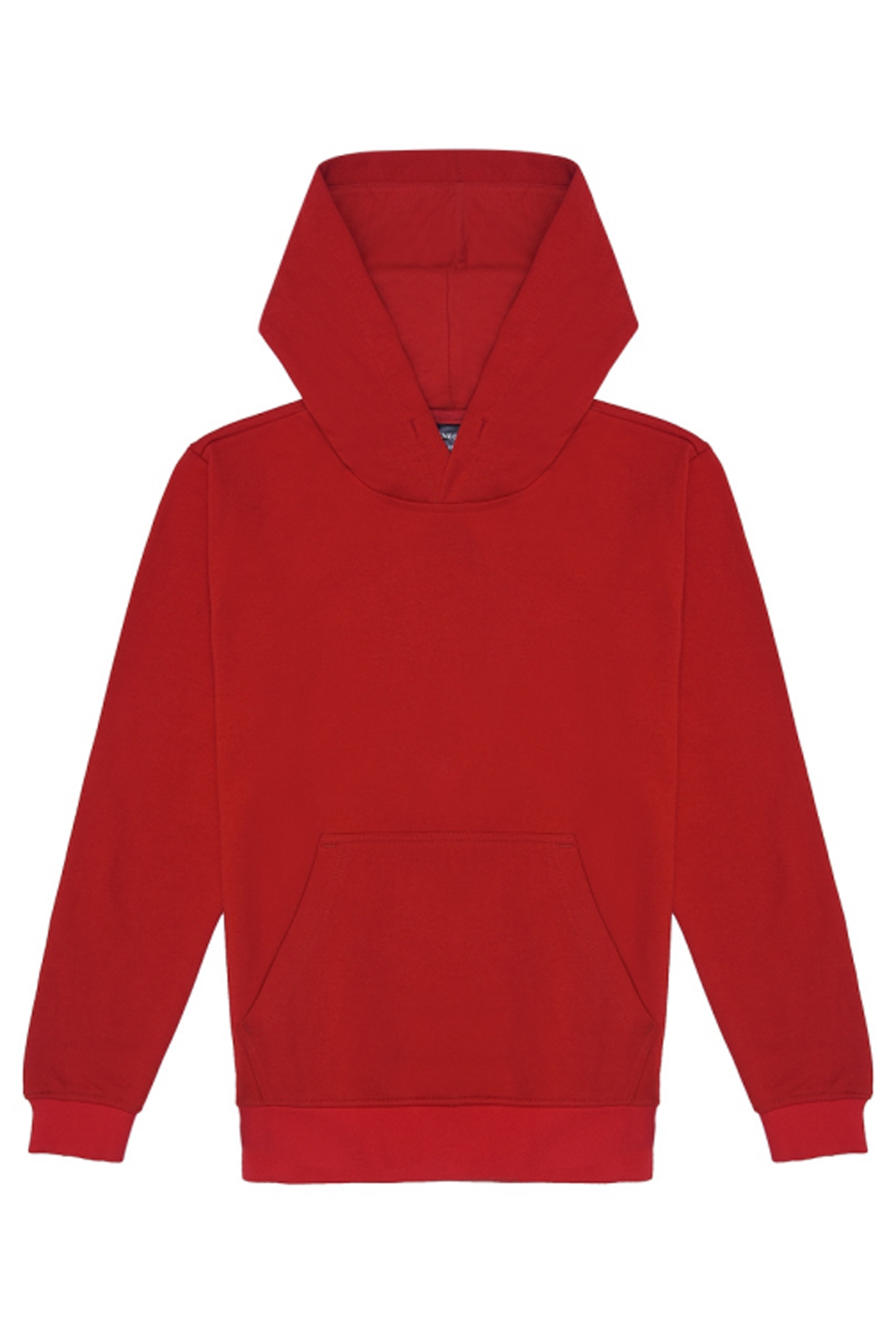 Unisex Plain Hoodie Red