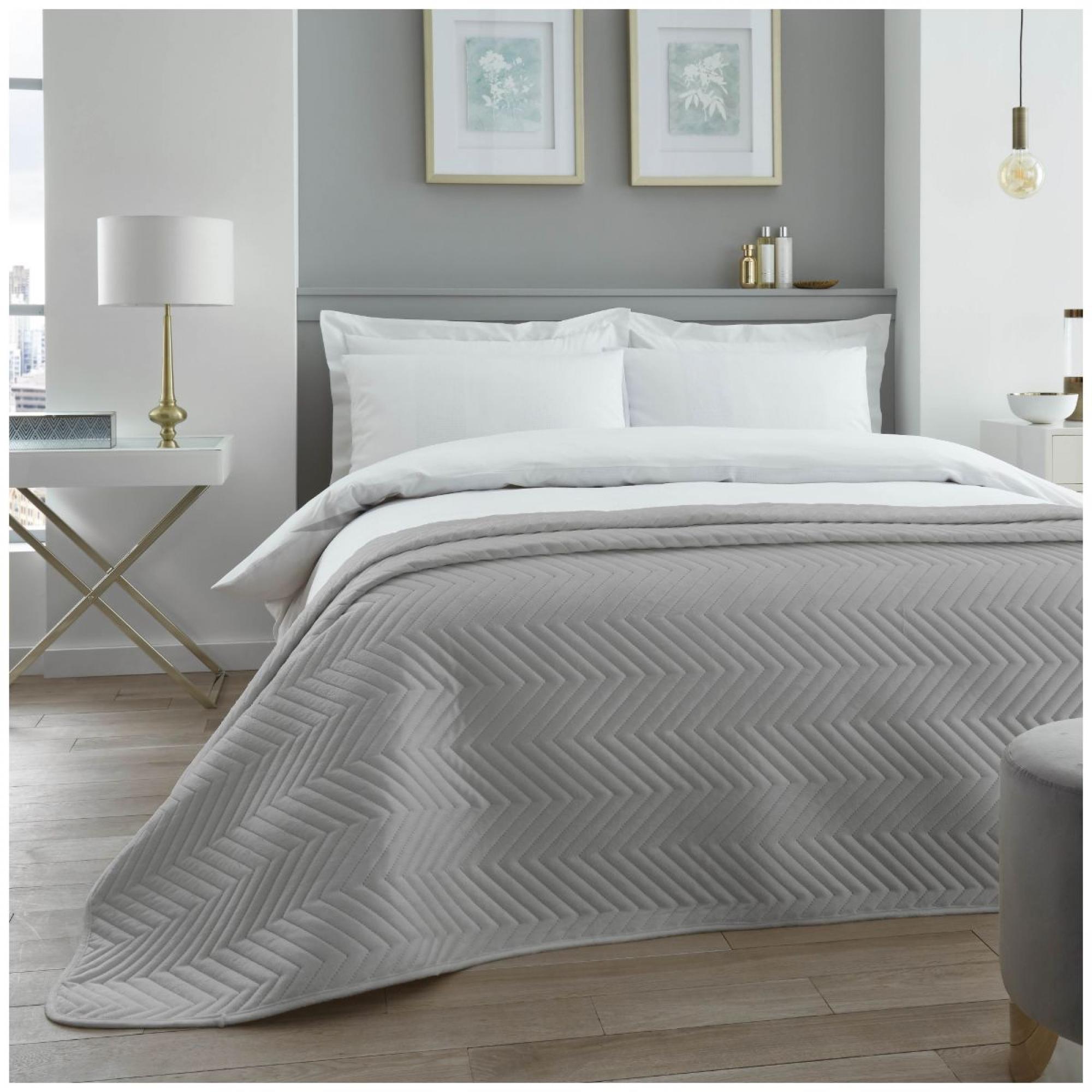 VELVET TOUCH BED SPREAD GREY