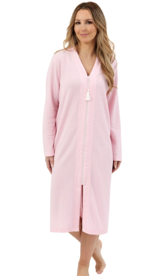 Waffle zip gown