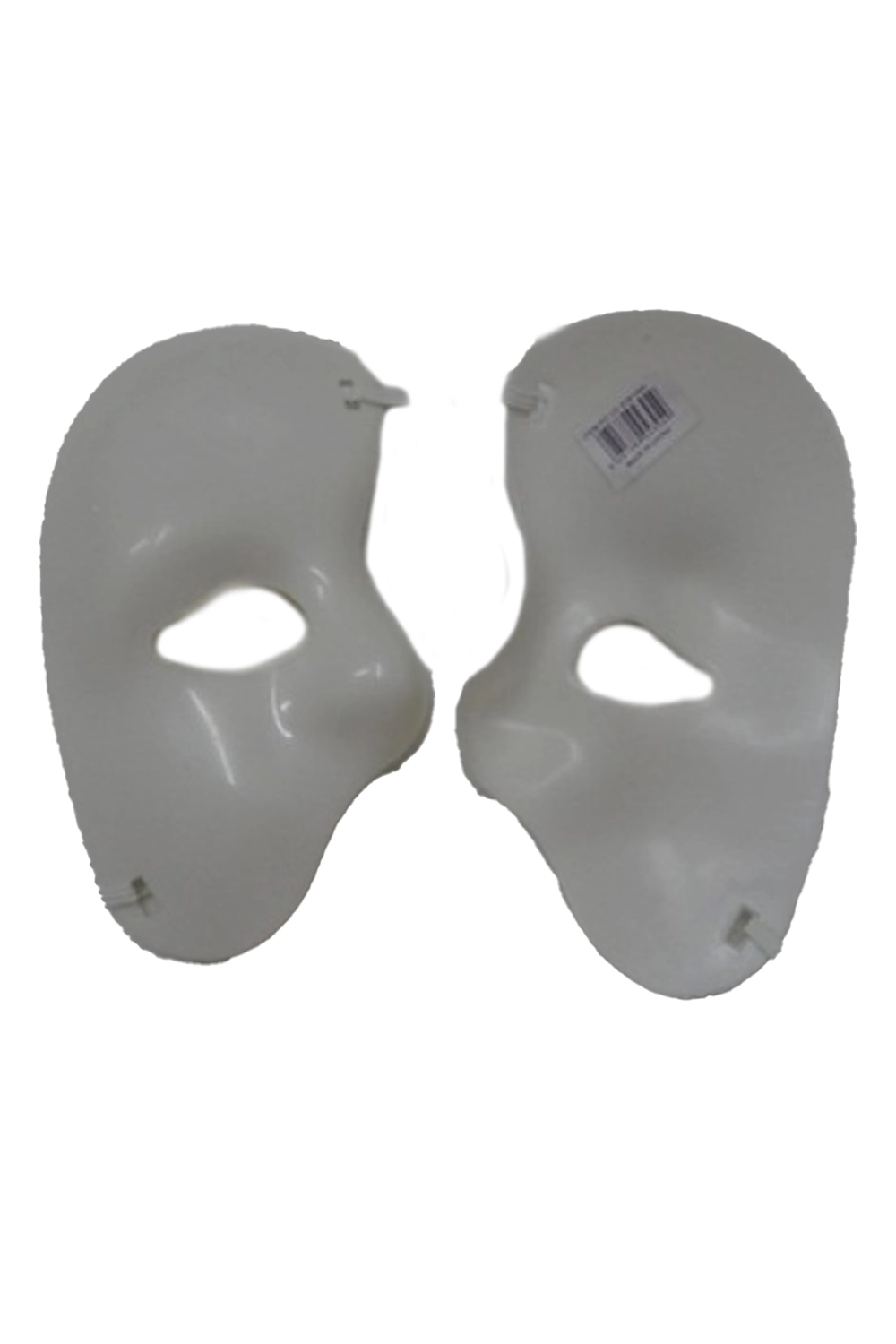 White Half Face Masquerade Mask