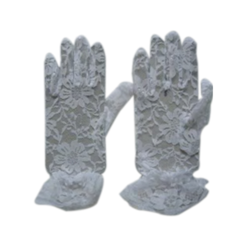 Wickedfun White Lace Short Gloves 