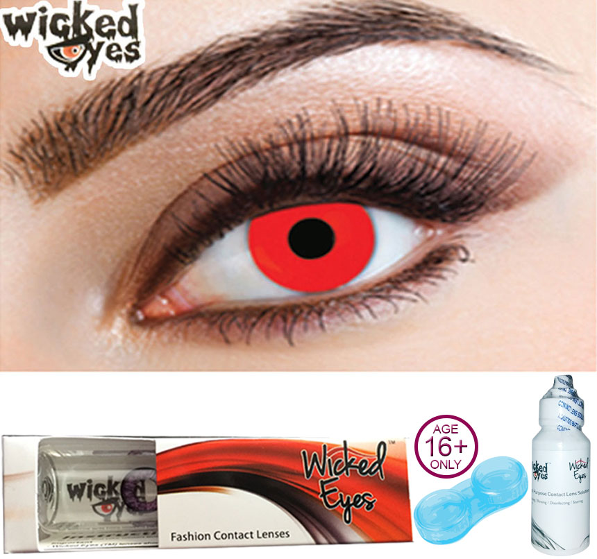 Wicked Eyes Red Devil Fashion Lense