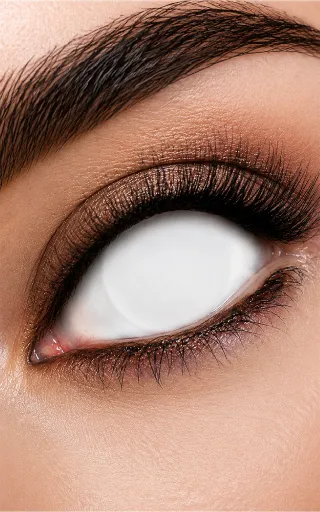 Wicked Eyes Daily Fashion Lenses Blind White