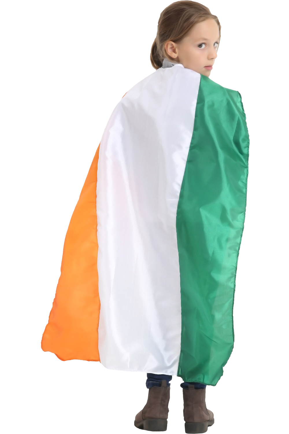 Wickedfun Children's Irish Flag Satin Cape