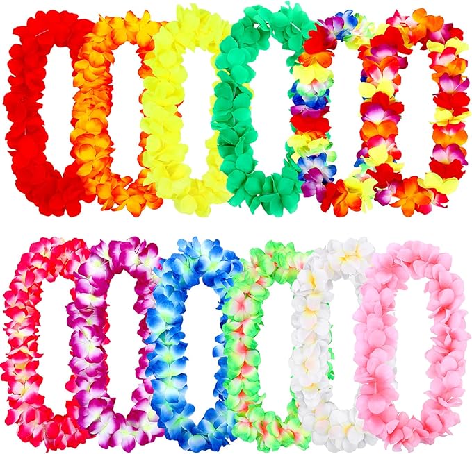 Wickedfun Tropical Flower Lei Hula Garlands Assorted