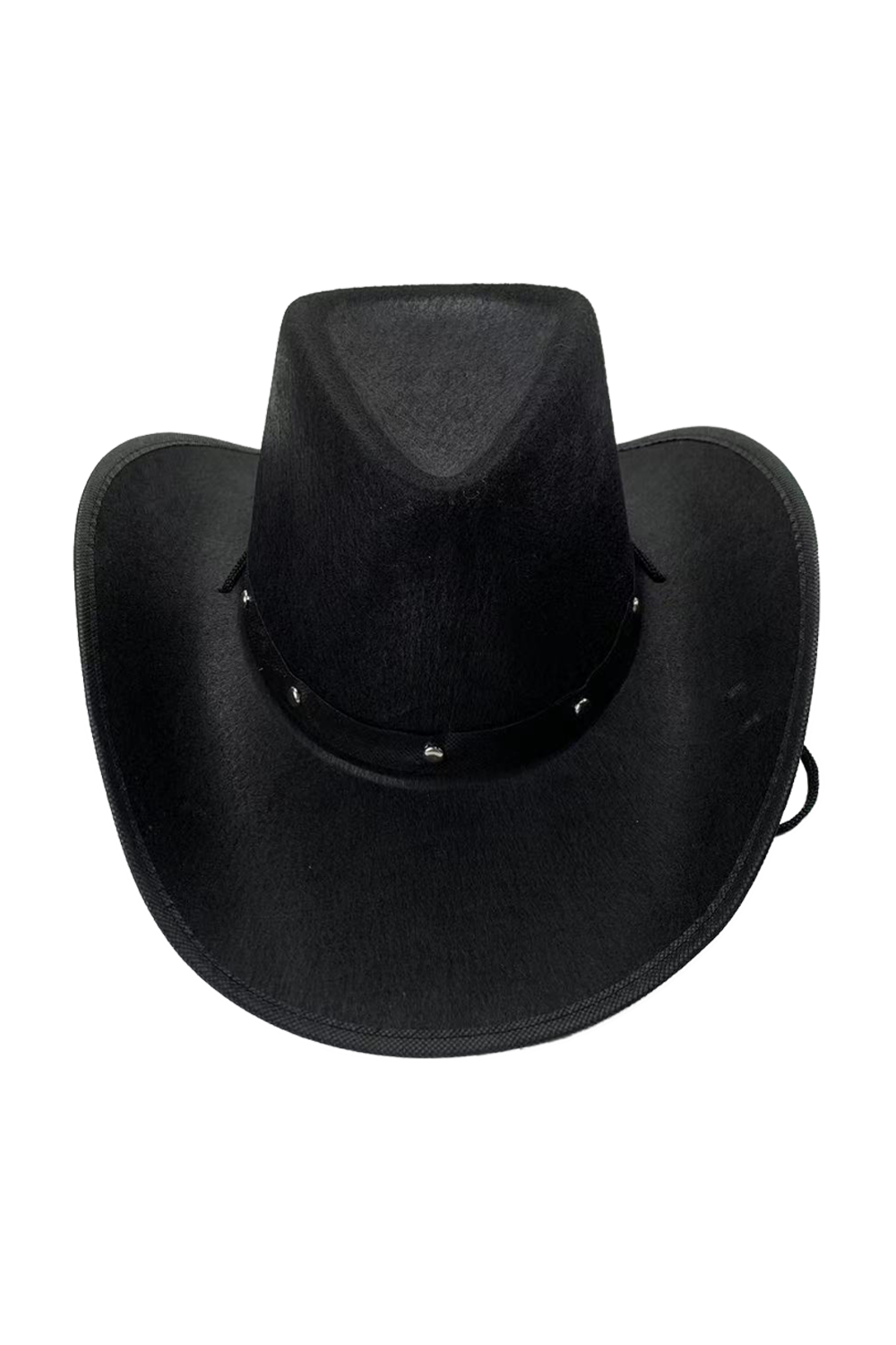 Wickedfun Adult Black Felt Studded Cowboy Hat