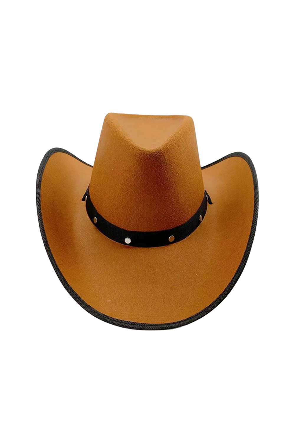 Wickedfun Adult Brown Felt Studded Cowboy Hat
