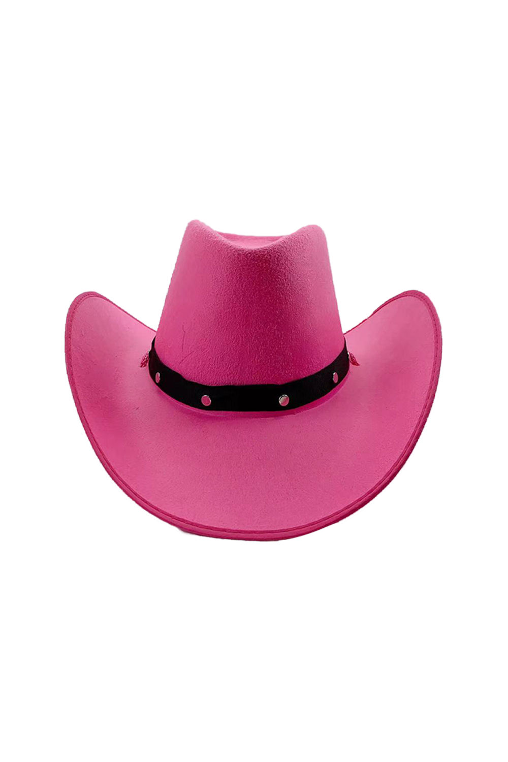 Wickedfun Adult Pink Felt Studded Cowboy Hat