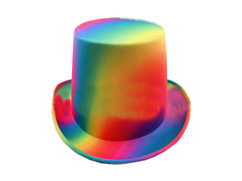 Wickedfun Adult Rainbow Top Hat