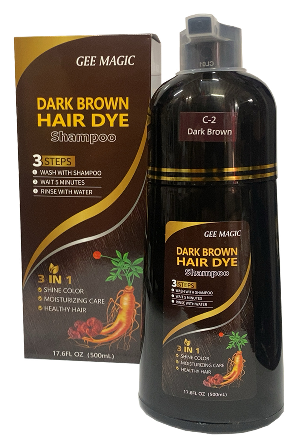 Wickedfun Dark Brown Hair Dye Shampoo