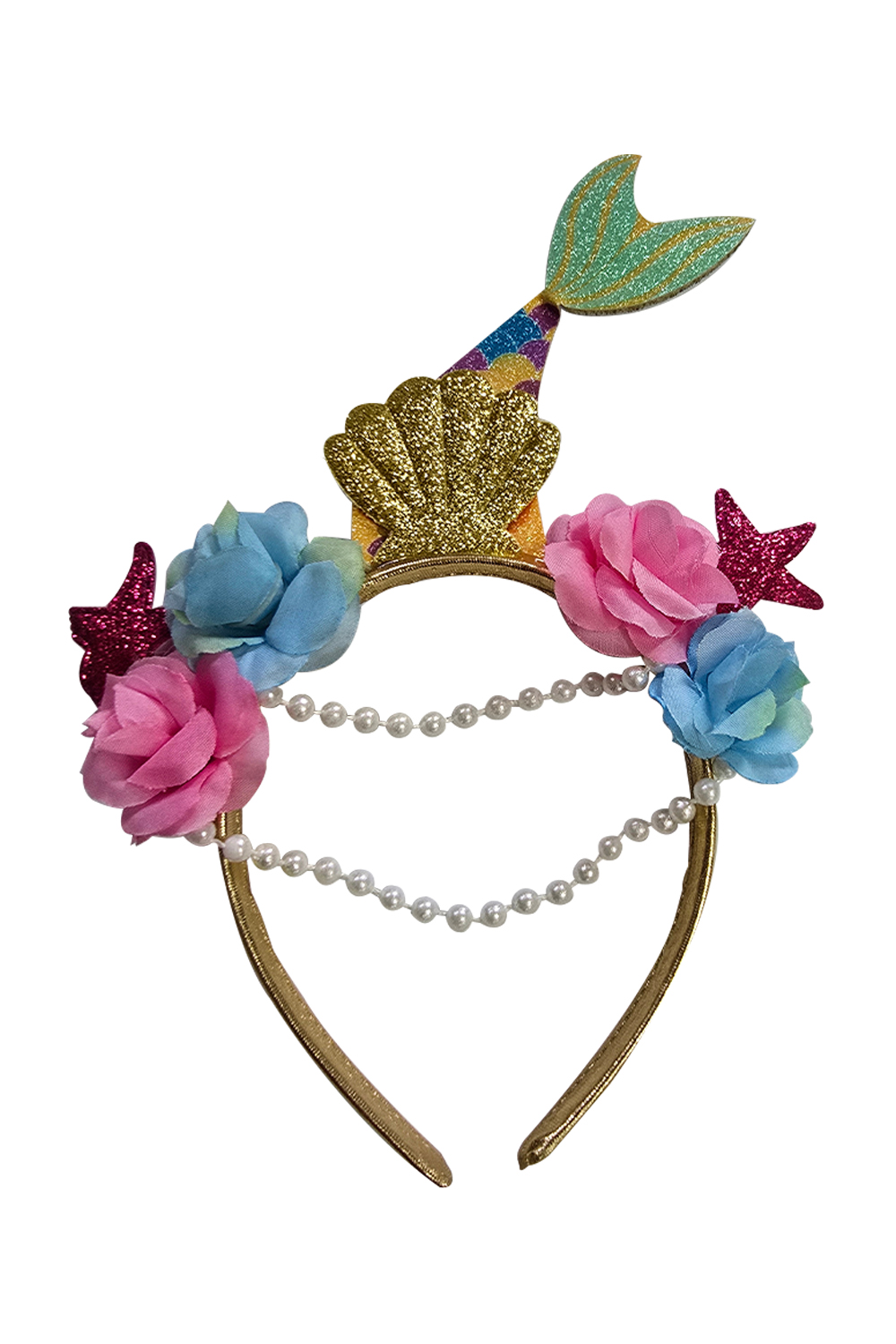 Wickedfun Gold Mermaid with Beads Headband
