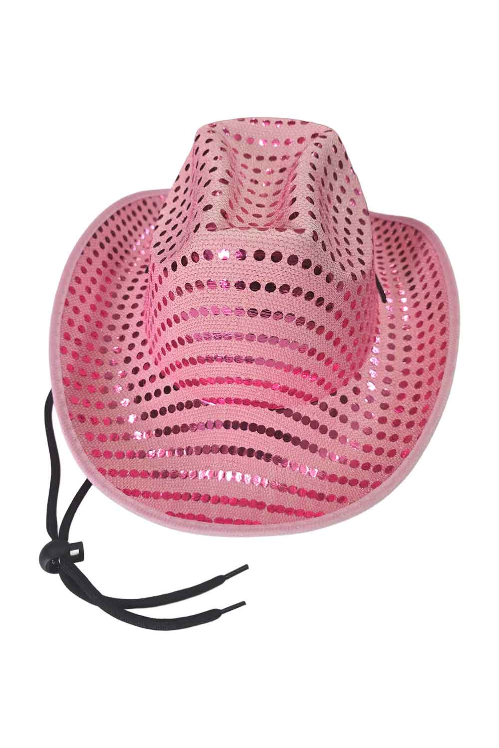 Wickedfun Pink Sequin Cowboy Hat