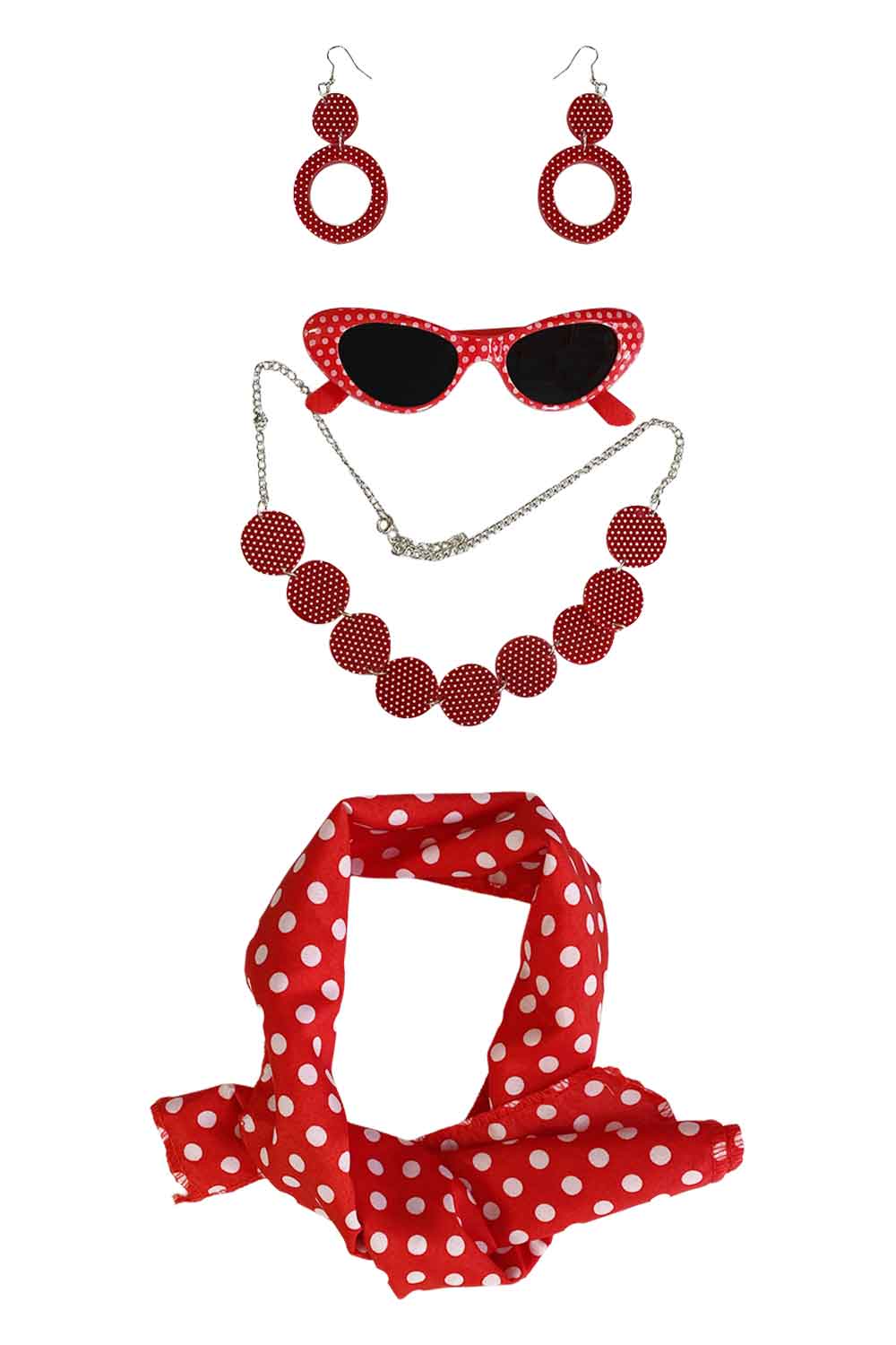 Wickedfun Polka Dot 5 pcs 50s Set