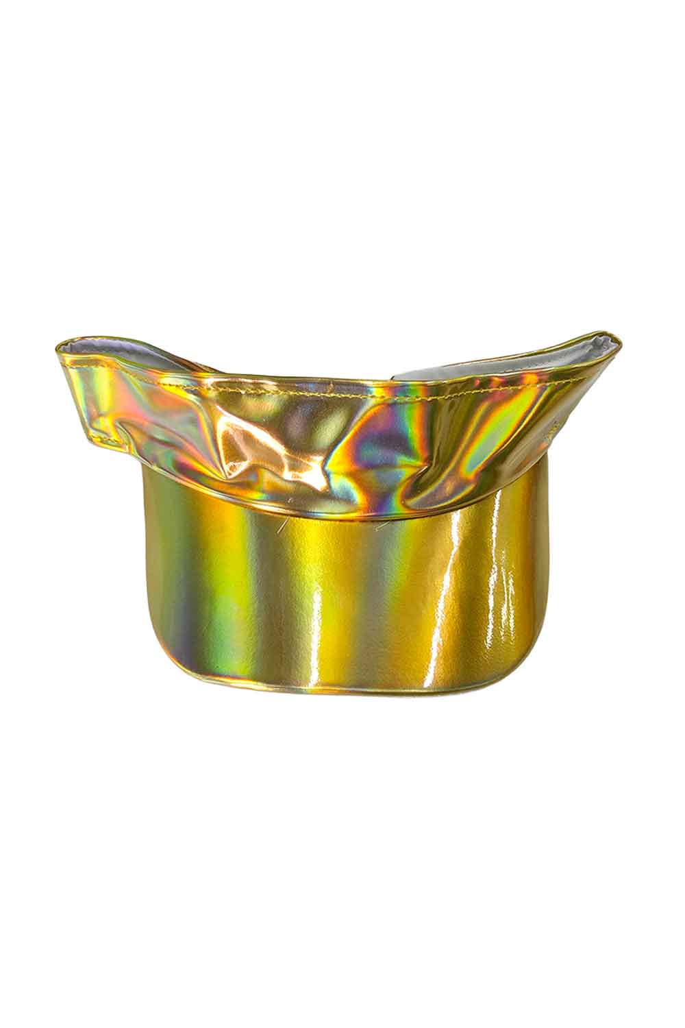 Wickedfun Shiny Gold Visor Hat