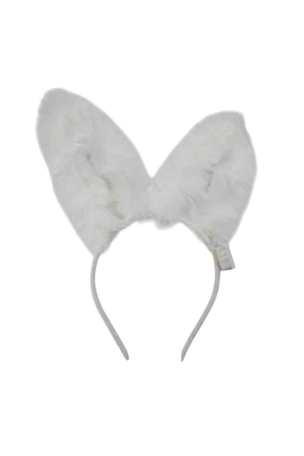 Wickedfun White Fur Light Up Bunny Ears