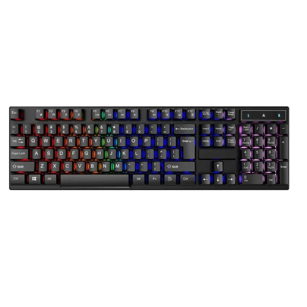 Wired USB Luminious Stiff Keyboard