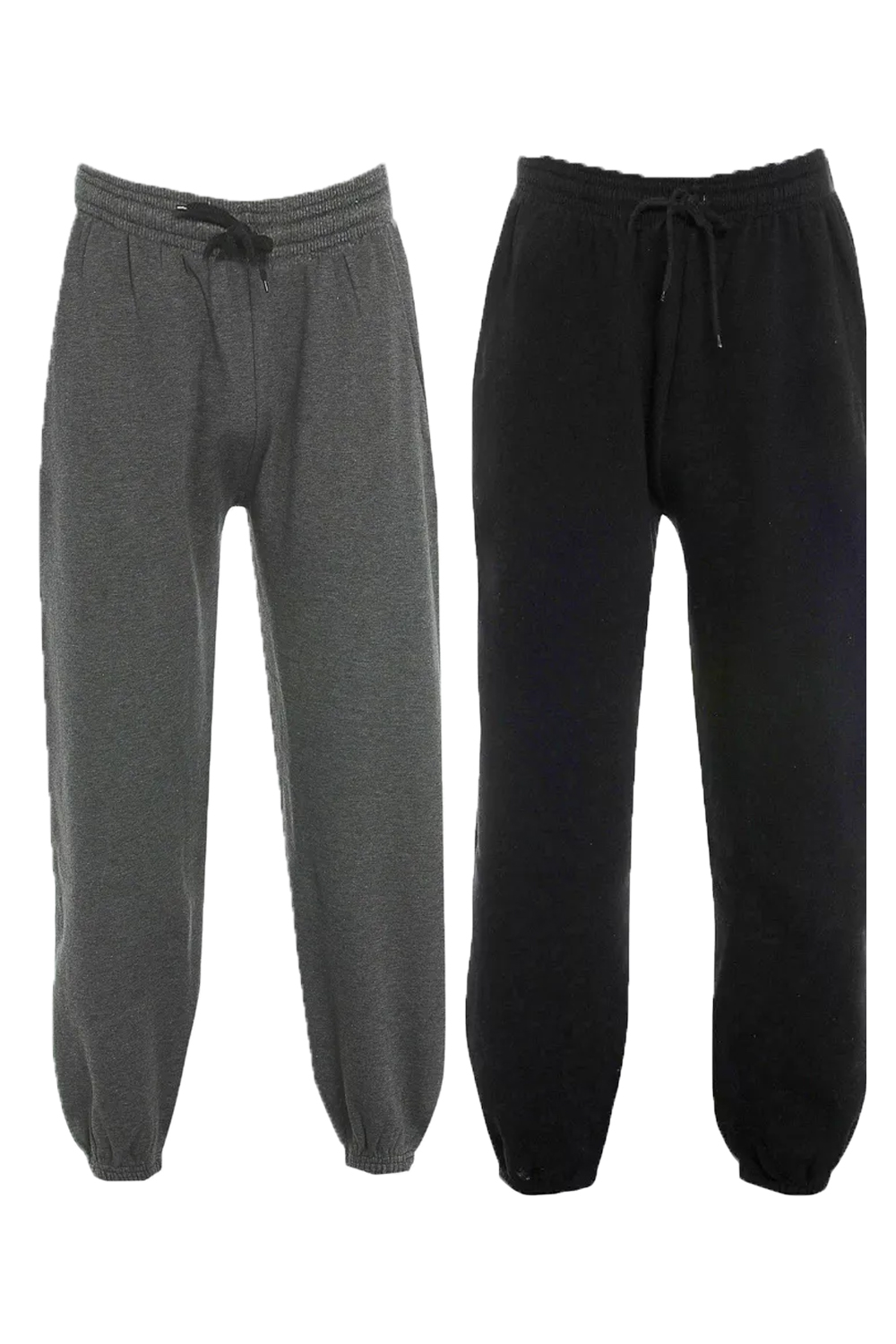 Women 1Black+1Charcoal Joggers Tracksuit Jogging Pants