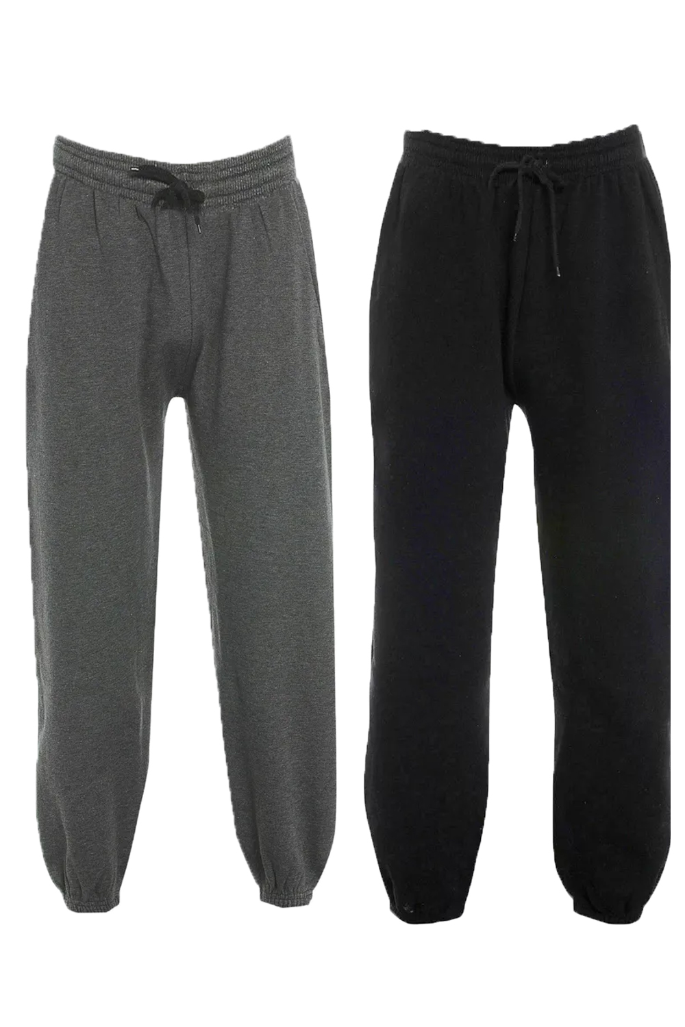 Women 1Black+1Grey Joggers Tracksuit Jogging Pants