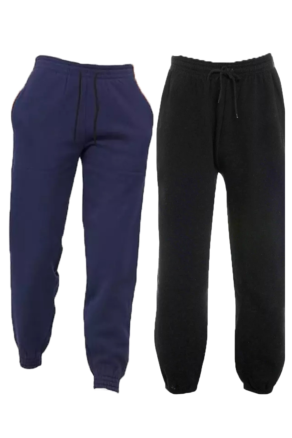 Women 1Black+1Navy Joggers Tracksuit Jogging Pants