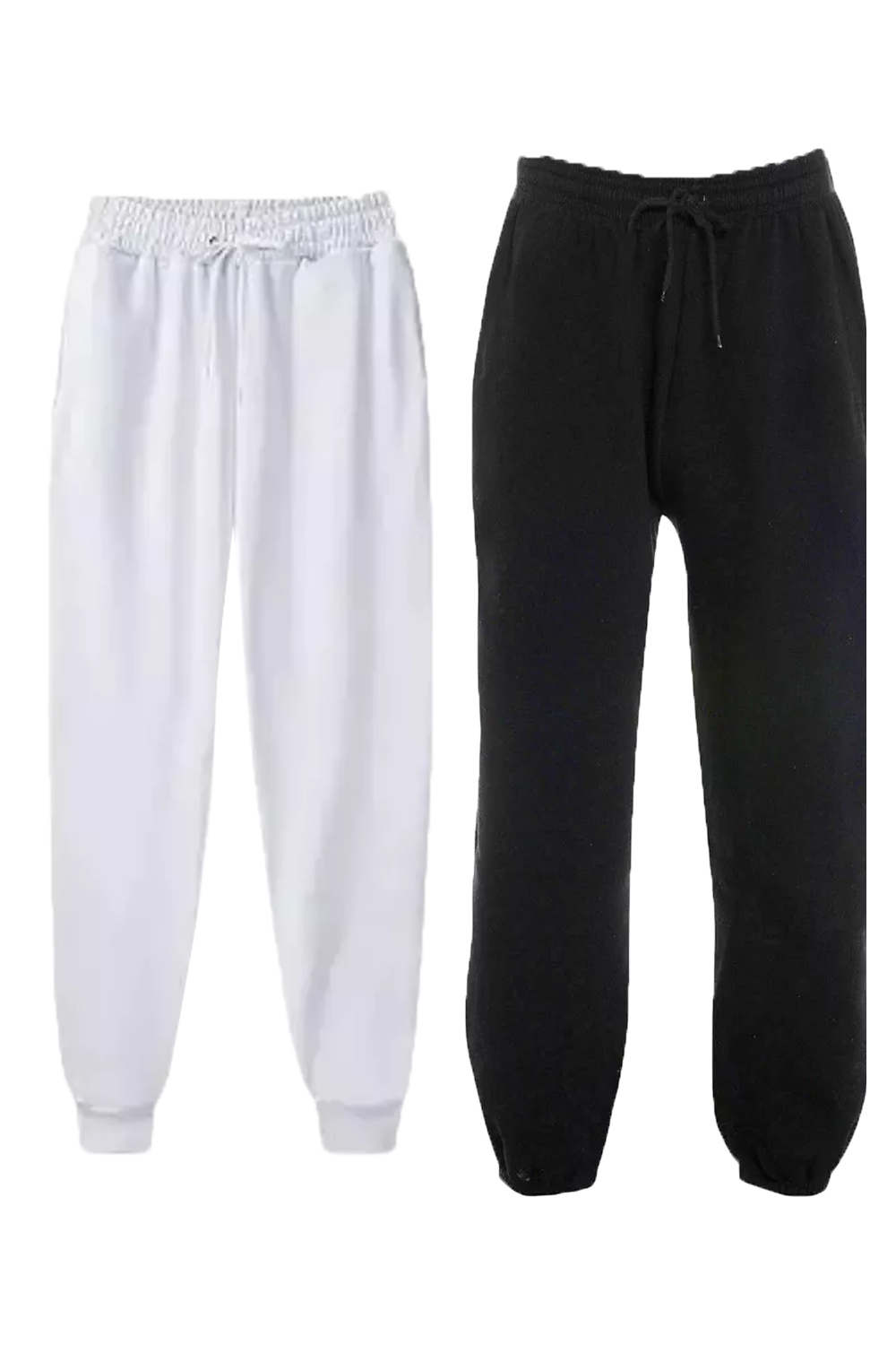 Women 1Black+1White Joggers Tracksuit Jogging Pants
