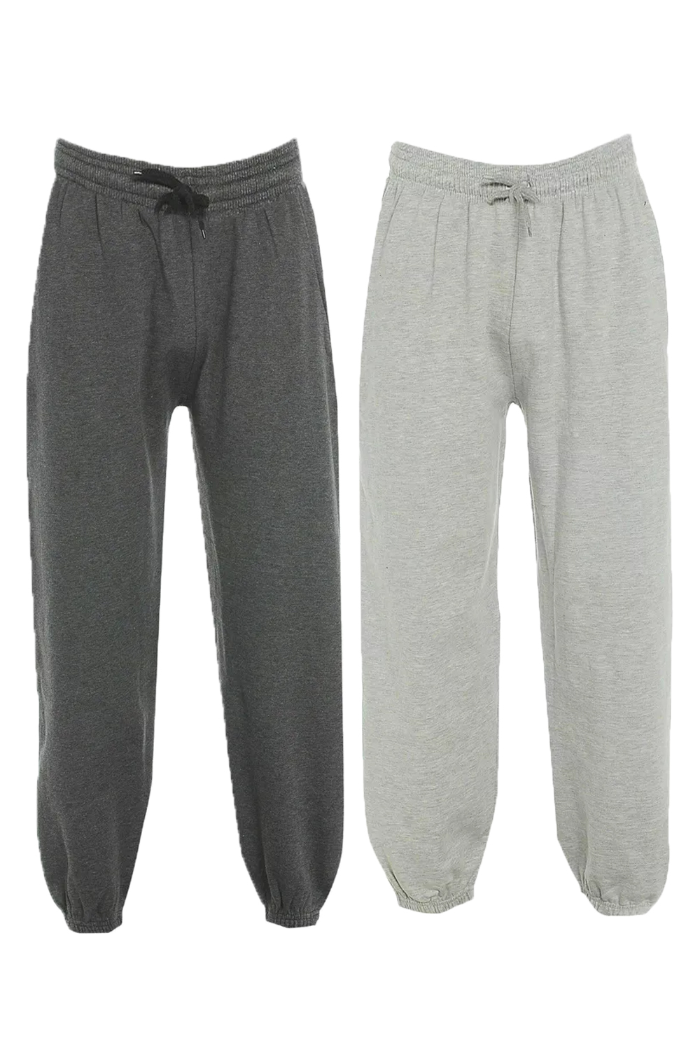 Women 1Grey+1Charcoal Joggers Tracksuit Jogging Pants