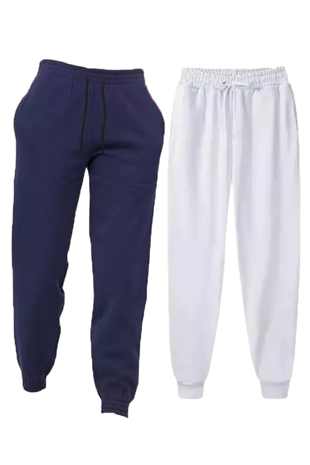 Women 1Navy+1White Joggers Tracksuit Jogging Pants