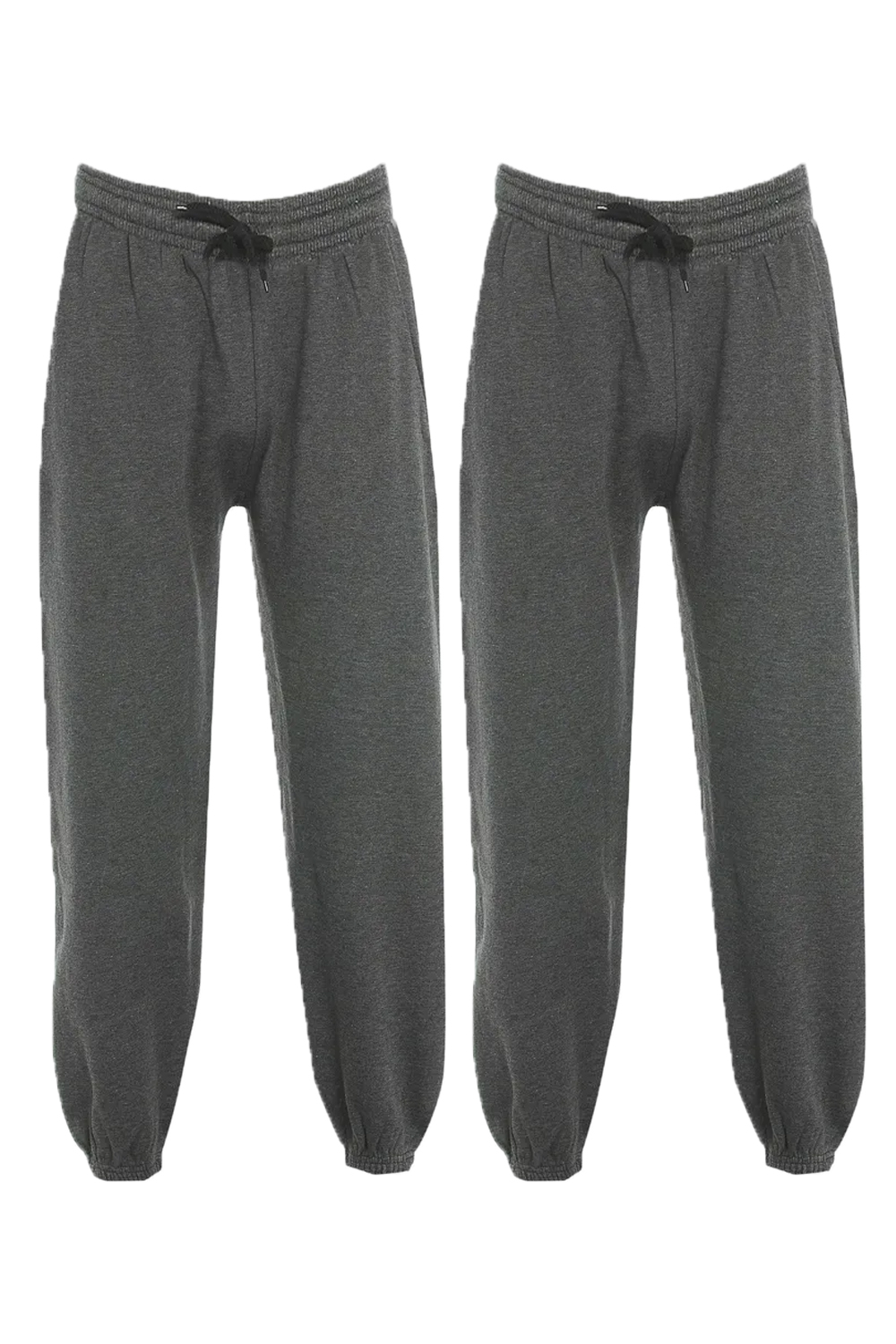 Women Charcoal Pack Of 2 Joggers Tracksuit Jogging Pants