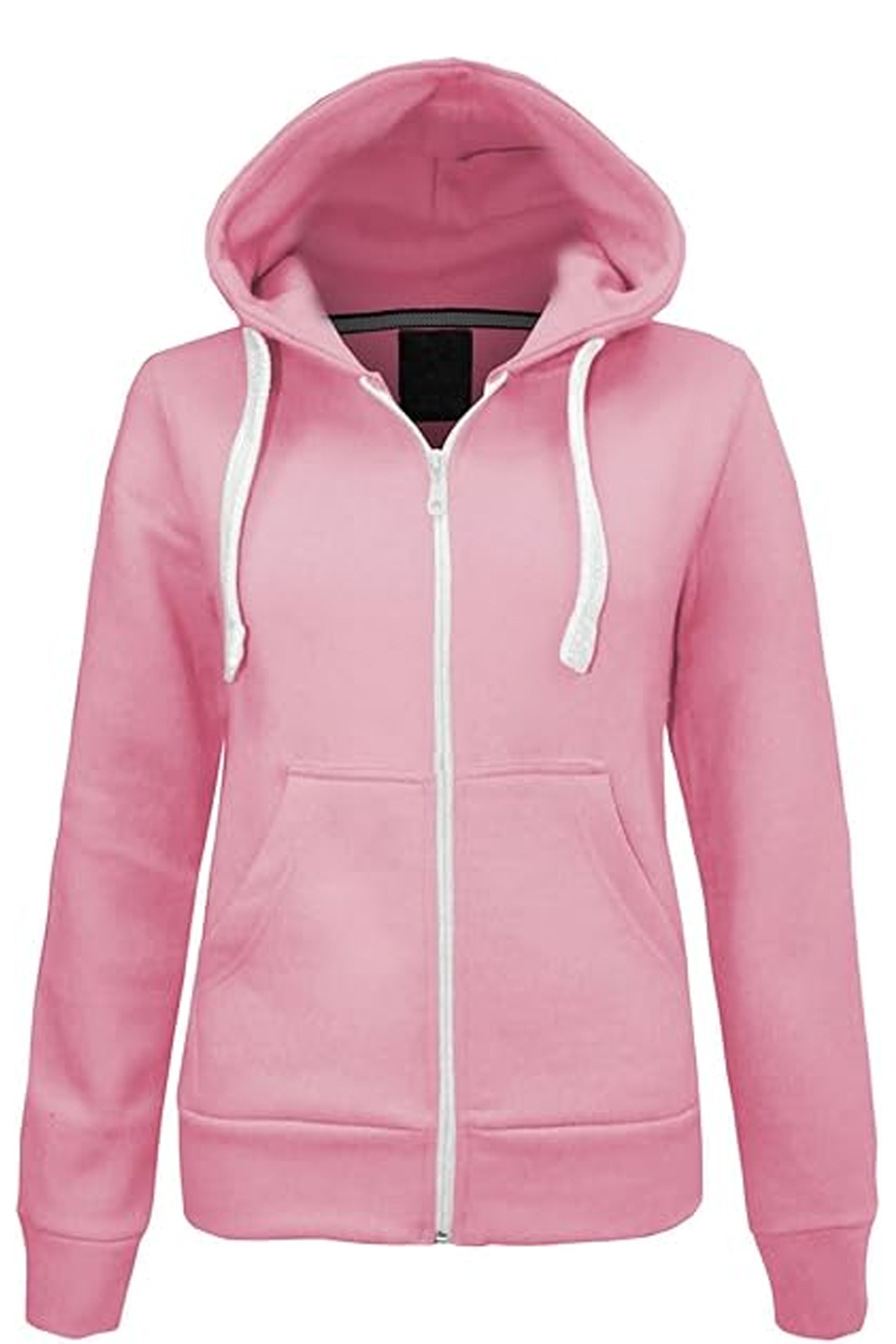 Women's Fleece Zip Hoodie Baby Pink-UK 6-30