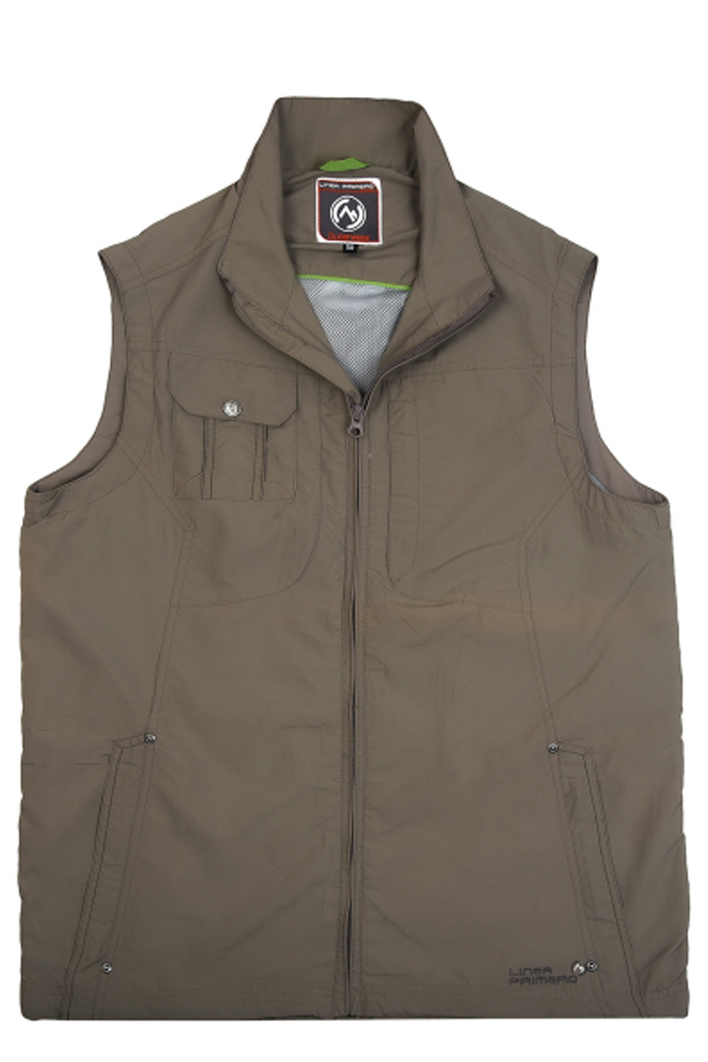 Women Nylon Vest Brown