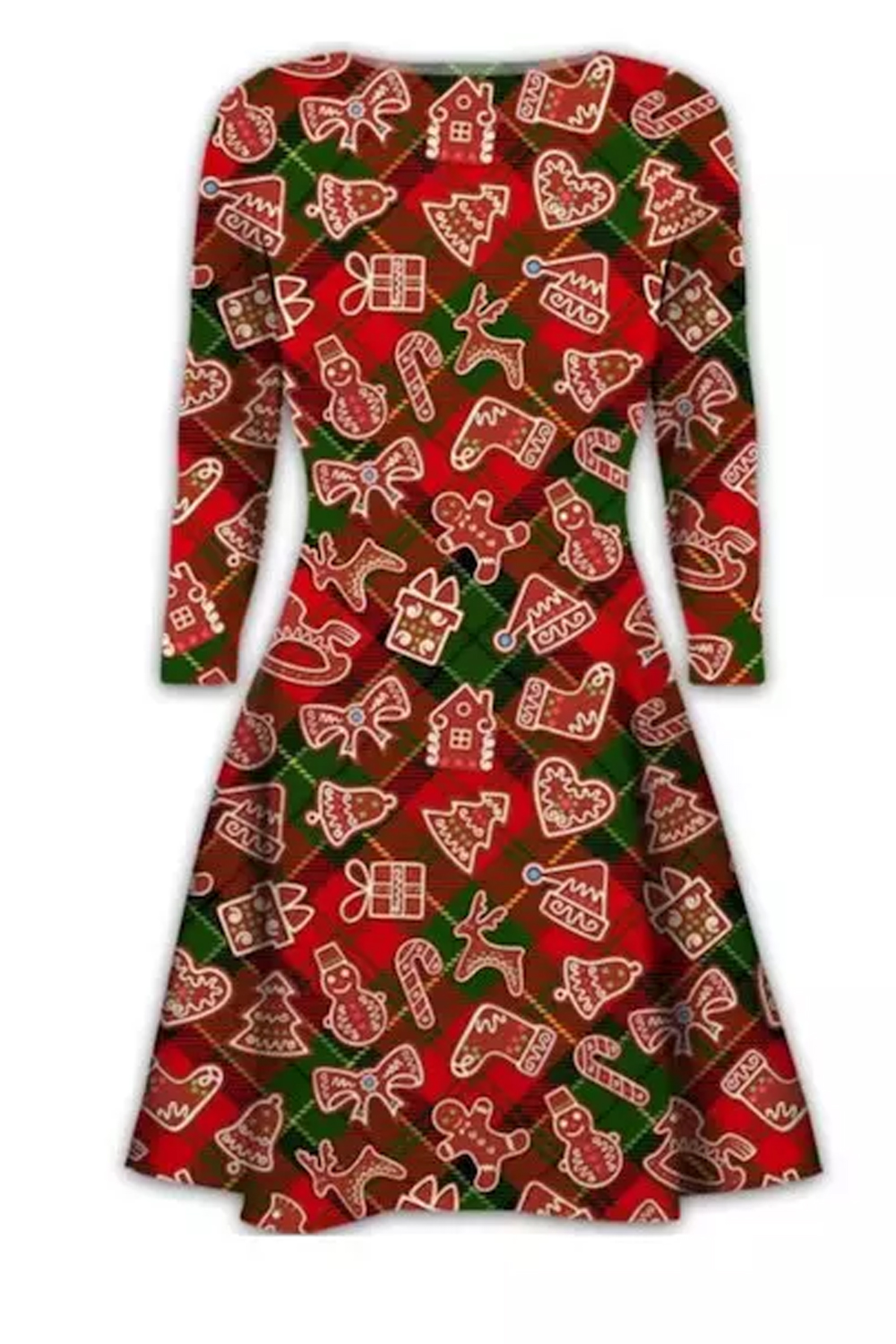 Women Santa Gifts Christmas Winter Party Dress