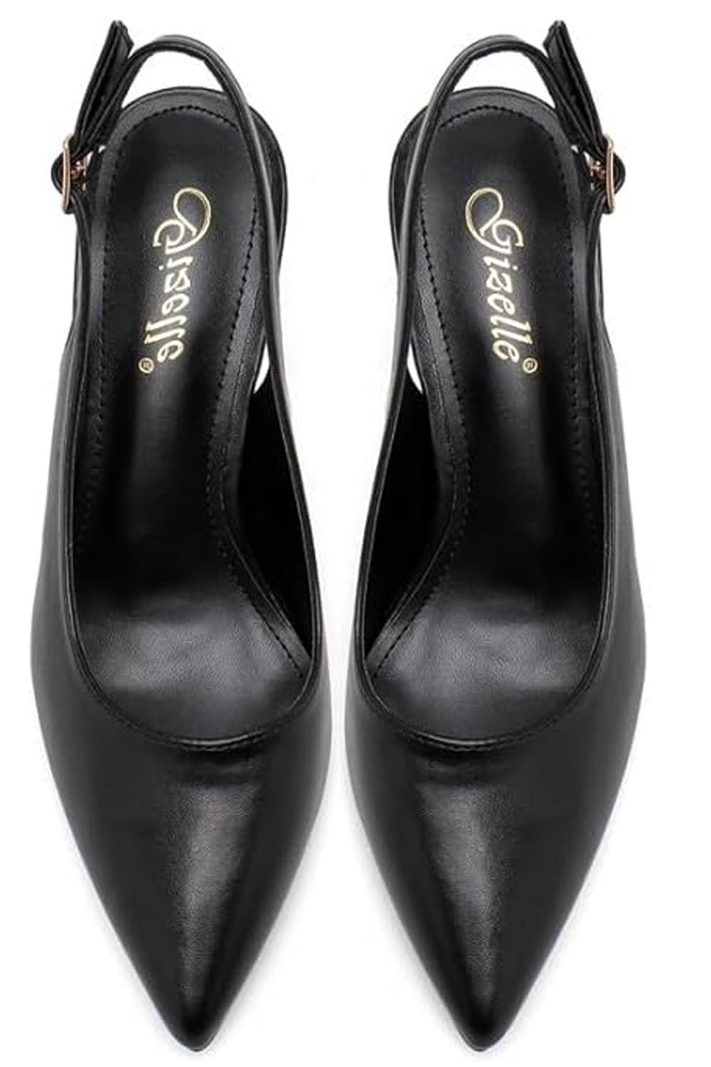 Women's Elegant Pointed Toe Court Shoes with Ankle Strap