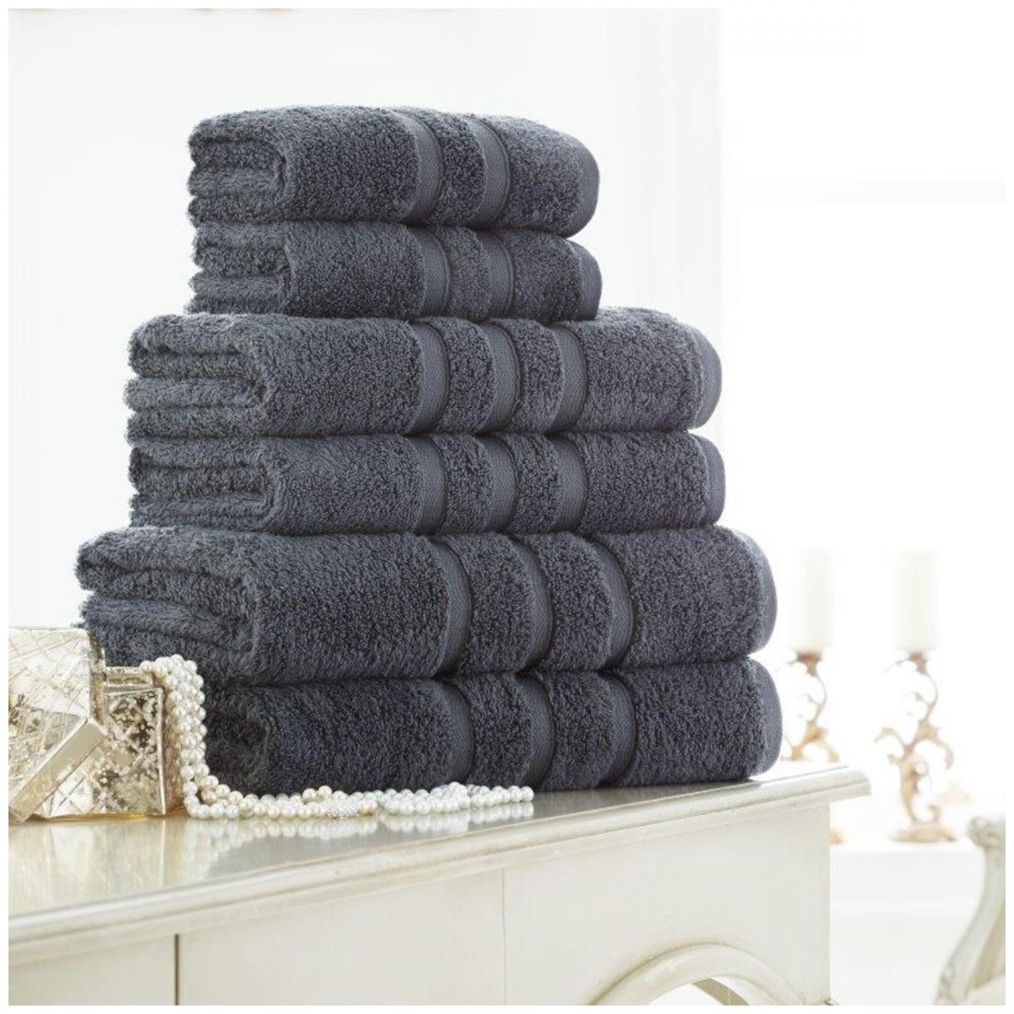 ZERO TWIST HAND TOWEL CHARCOAL